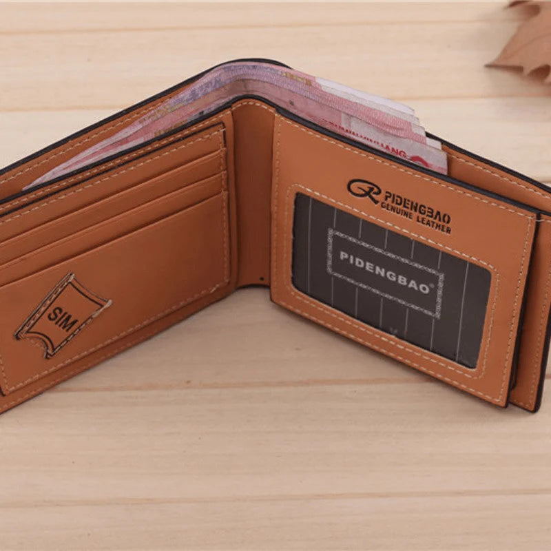 Carteira Masculina Couro - Xadrez - Elegante