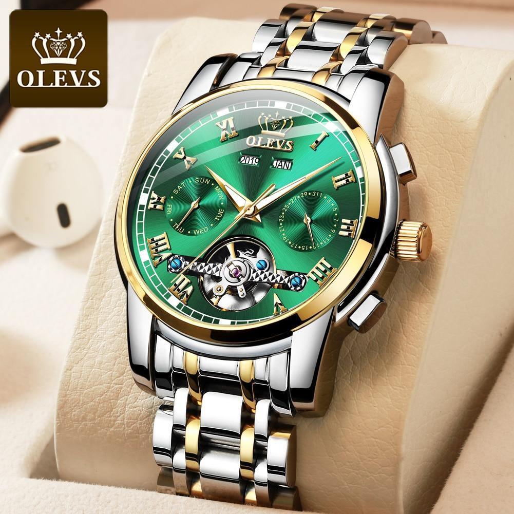 Relógio Casual Masculino OLEVS Premium - Aço inoxidável - Elegante