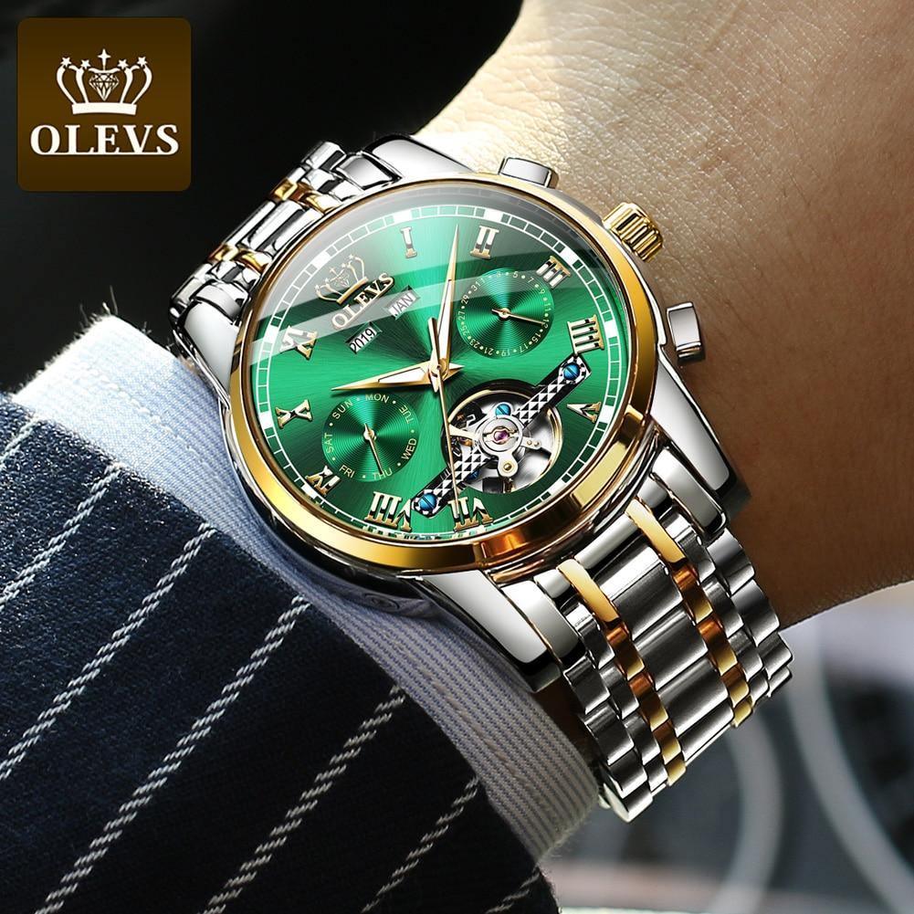 Relógio Casual Masculino OLEVS Premium - Aço inoxidável - Elegante