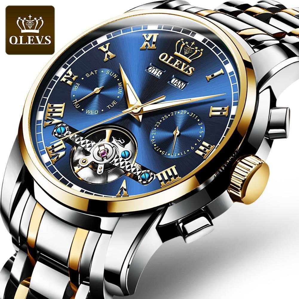 Relógio Casual Masculino OLEVS Premium - Aço inoxidável - Elegante