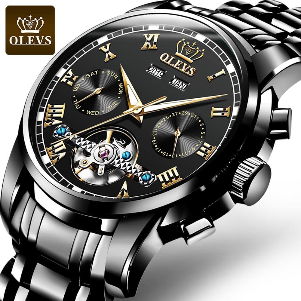 Relógio Casual Masculino OLEVS Premium - Aço inoxidável - Elegante