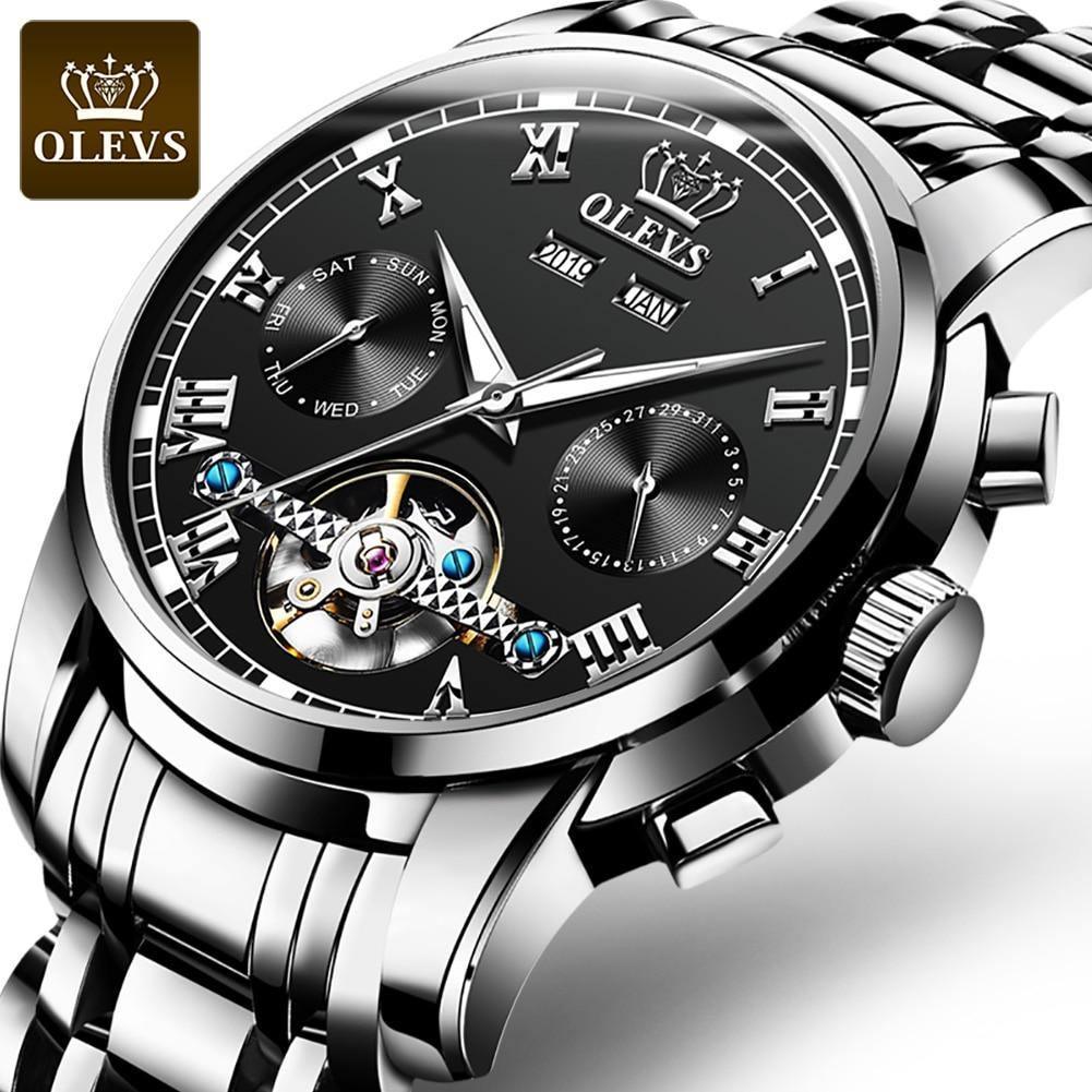 Relógio Casual Masculino OLEVS Premium - Aço inoxidável - Elegante