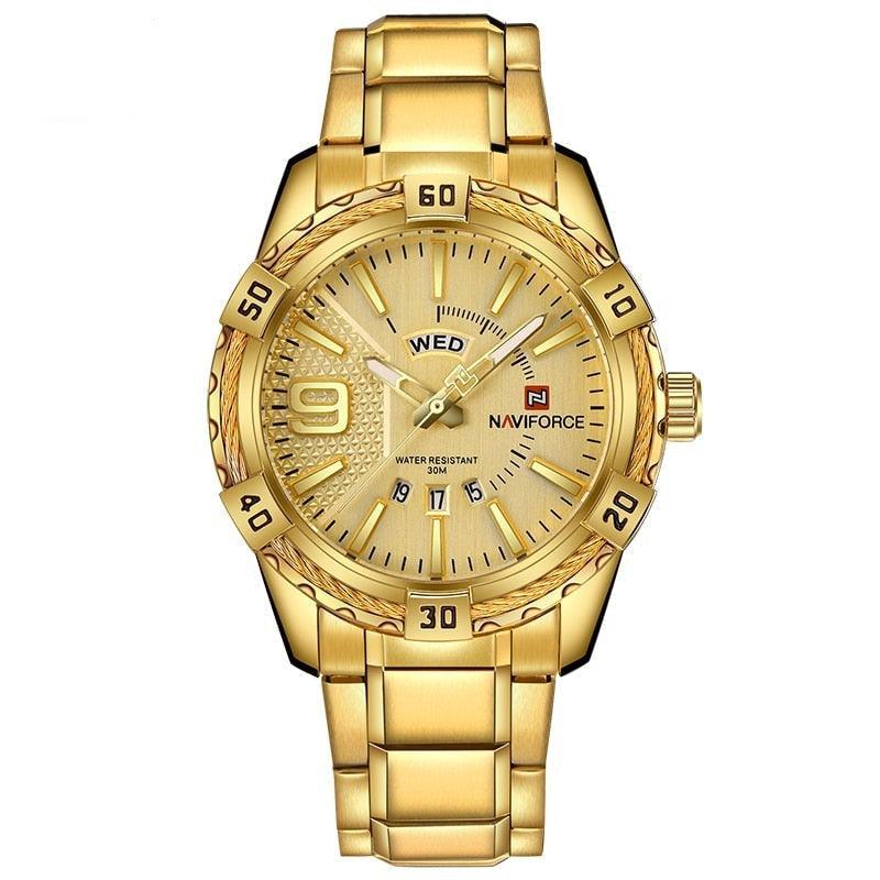 Relógio Casual Masculino Luxury Gold - Original - Elegante