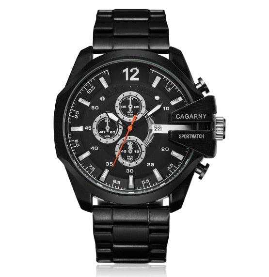 Relógio Casual Masculino Golden Steel Men - Elegante
