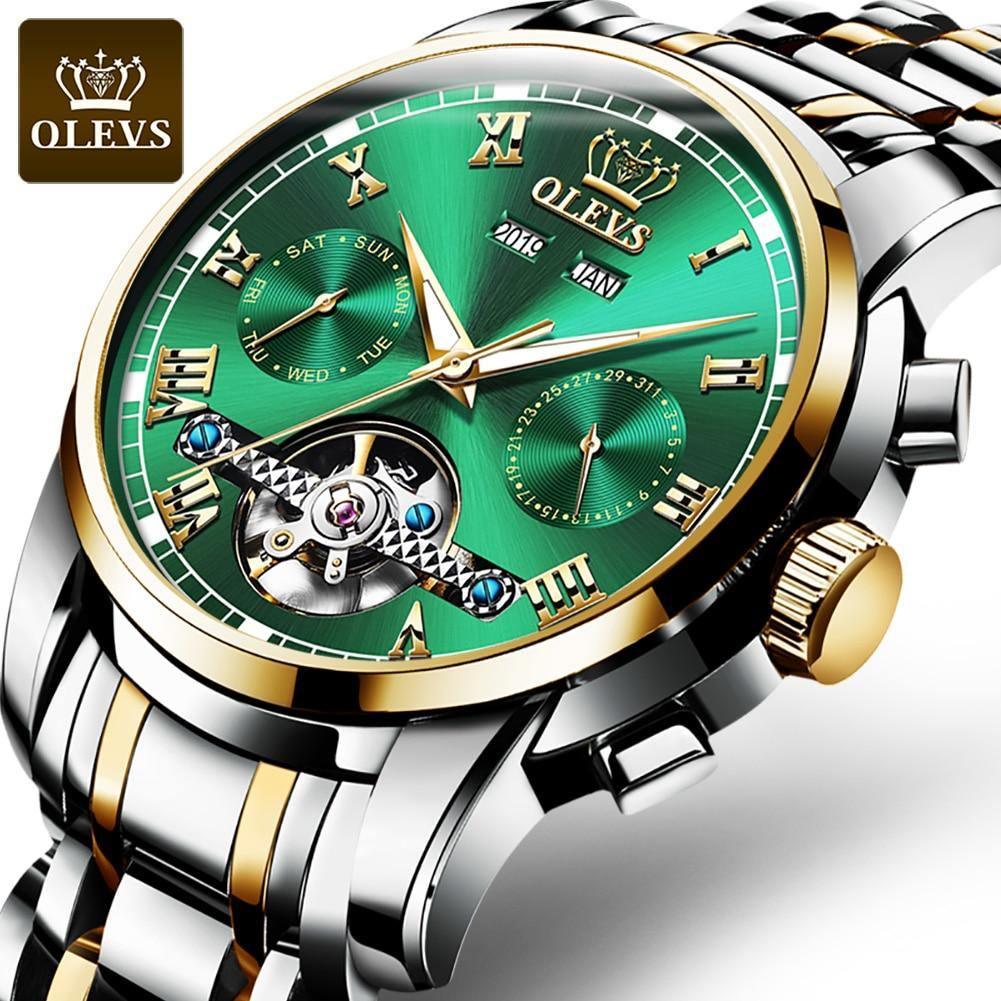 Relógio Casual Masculino OLEVS Premium - Aço inoxidável - Elegante