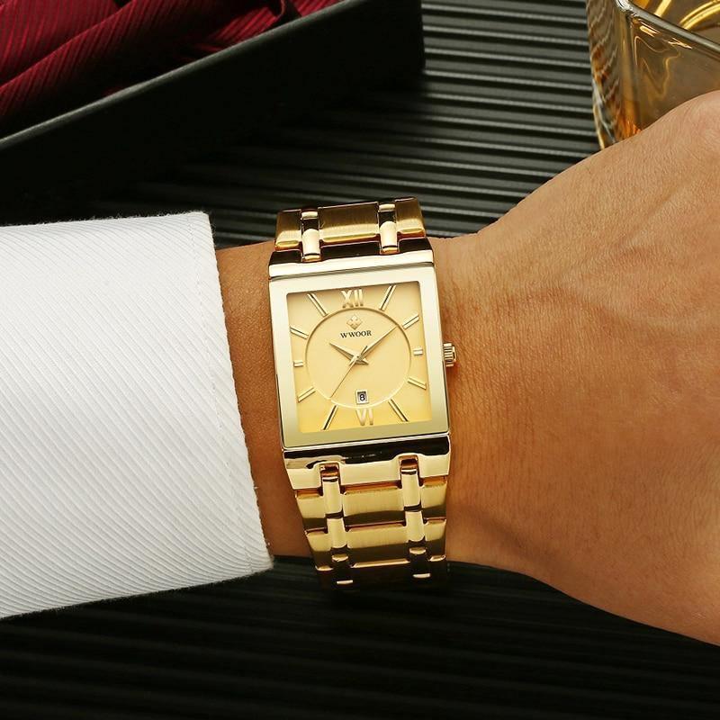 Relógio Casual Masculino Diamond Wwoor - Original - Elegante