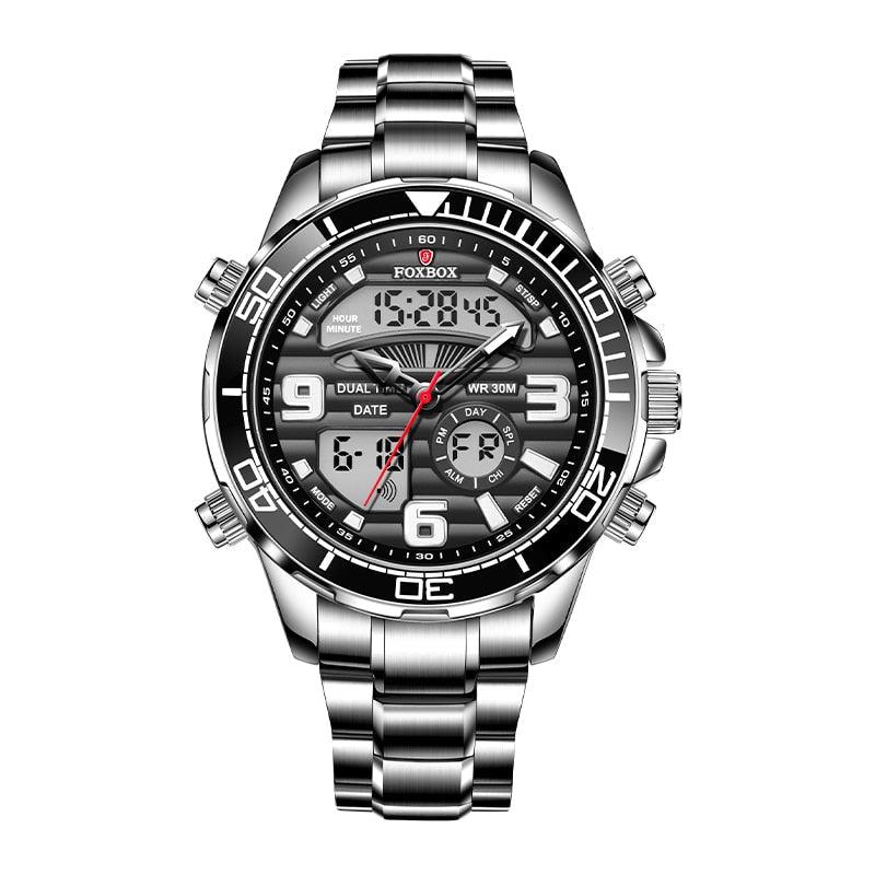 Relógio Casual Masculino FOXBOX - Aço inoxidável - Elegante