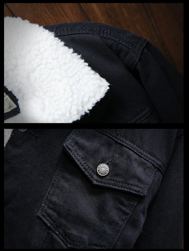 Jaqueta Masculina Jeans Scale - Forrada com Pelo