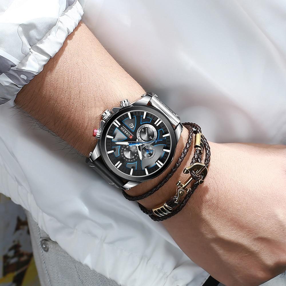 Relógio Casual Masculino Chronograph - Elegante
