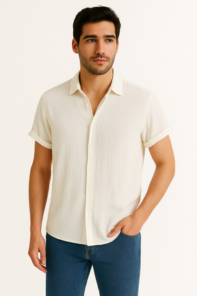 Camisa Elegante Manga Curta Sartory