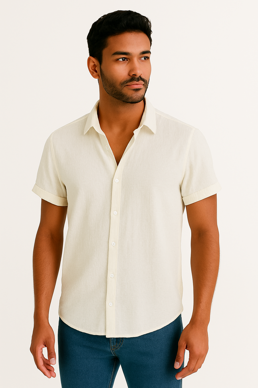 Camisa Elegante Manga Curta Sartory