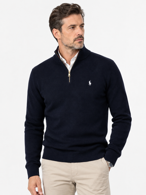Suéter Polo Ralph Lauren Premium Meio Ziper