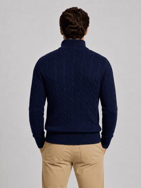 Suéter Ralph Lauren Masculino Trançado Zíper