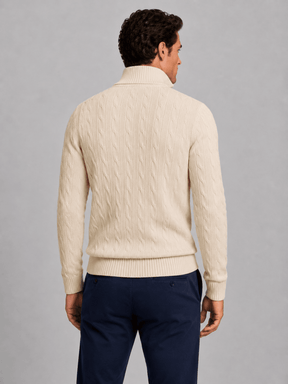 Suéter Ralph Lauren Masculino Trançado Zíper