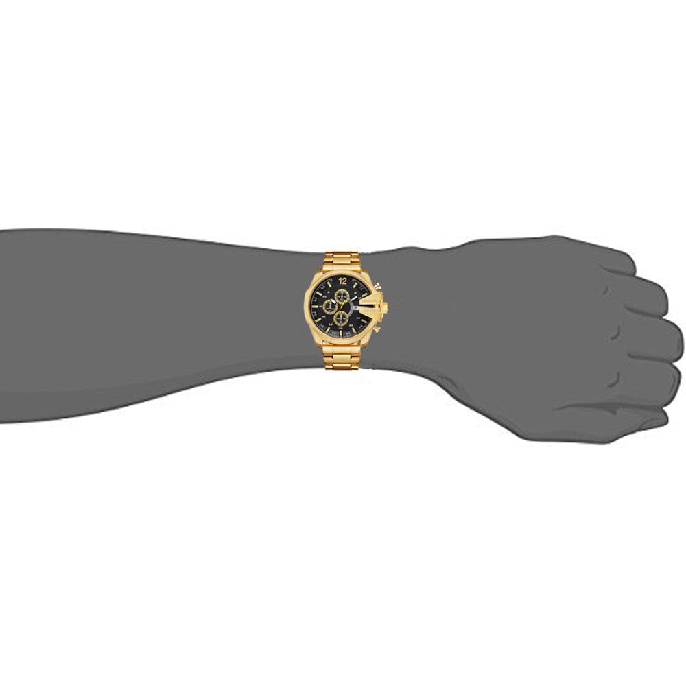 Relógio Casual Masculino Golden Steel Men - Elegante