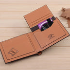 Carteira Masculina Couro - Xadrez - Elegante