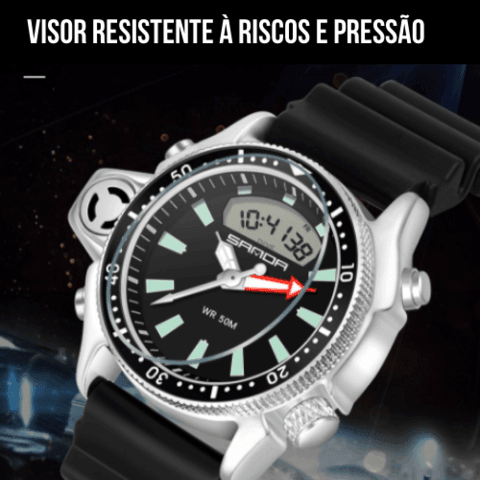 Relógio Casual Masculino SHARK LAND 45 - Elegante