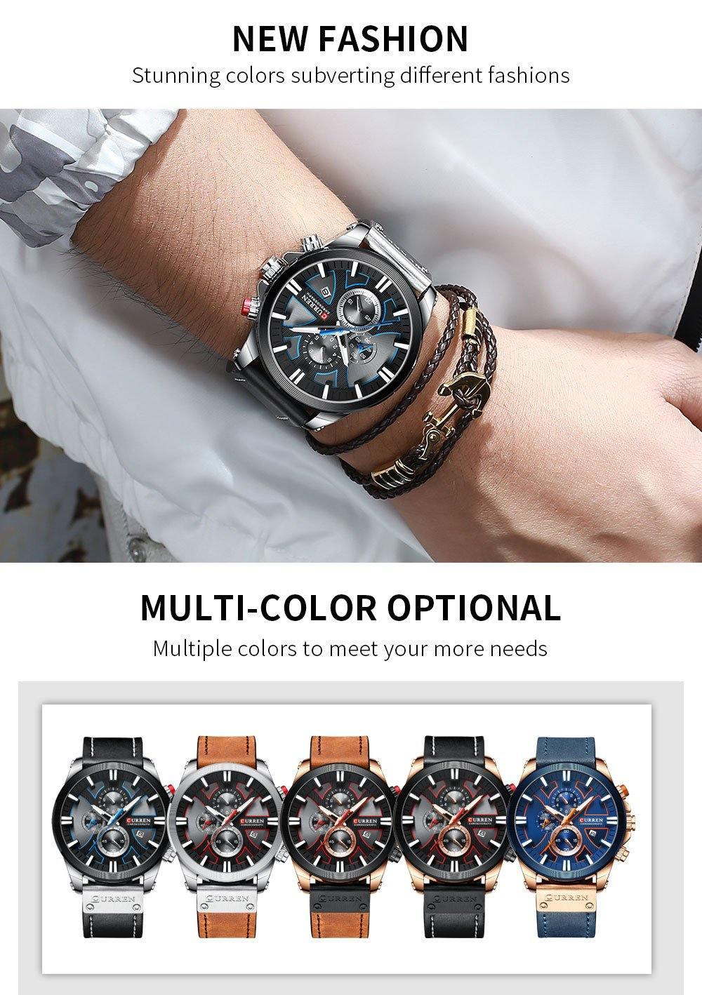 Relógio Casual Masculino Chronograph - Elegante