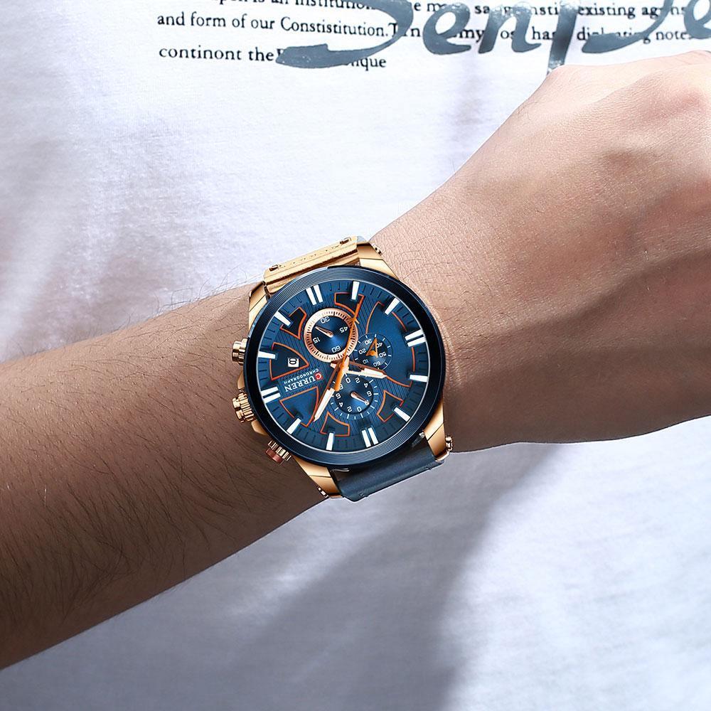 Relógio Casual Masculino Chronograph - Elegante