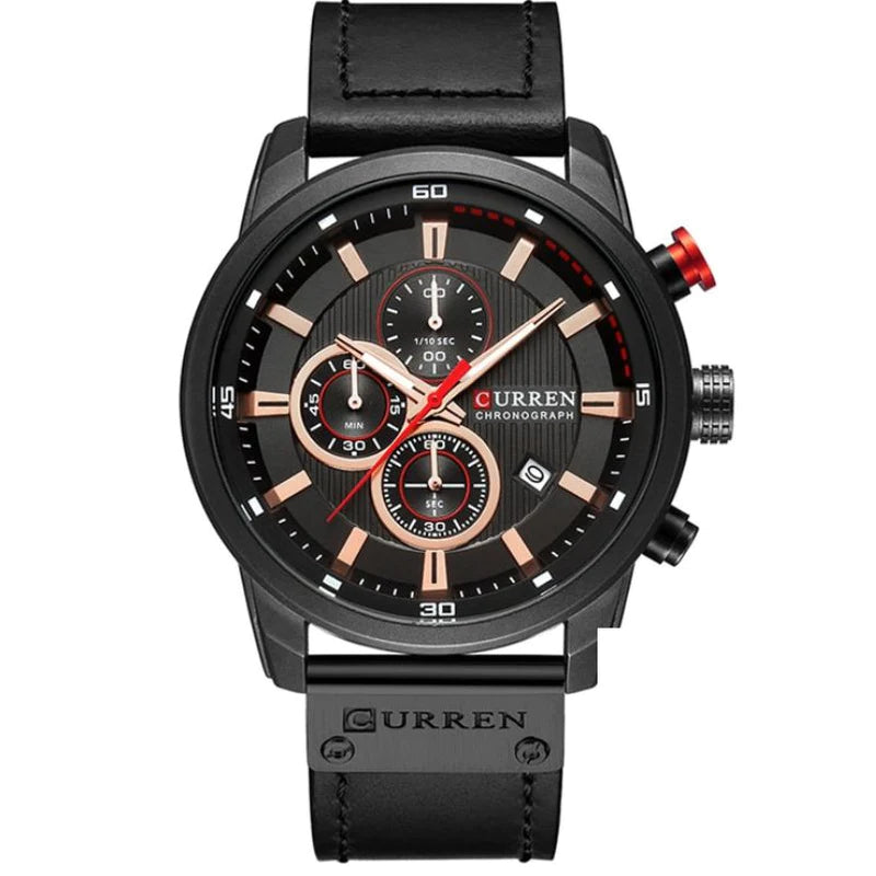 Relógio Masculino de Couro Curren - Elegante