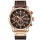 Relógio Masculino de Couro Curren - Elegante