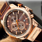 Relógio Masculino de Couro Curren - Elegante