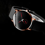 Relógio Minimalista em Aço Inoxidável – Elegance Black - Elegante